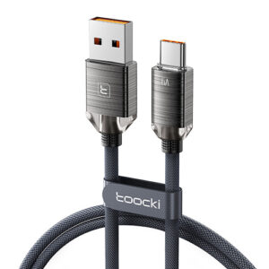 Cable USB-A a USB-C Toocki | Carga Rápida y Datos | Trenzado Reforzado de 1 Metro