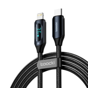 Cable USB-C a Lightning PD 20W Toocki | Display LED | Carga Rápida Apple 1M